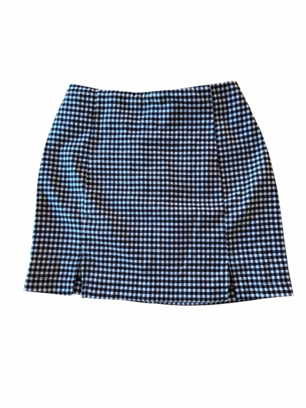 Black & White Gingham Mini Skirt Size 3